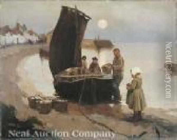 Coastal Scene, Etaples Oil Painting - Eanger Irving Couse