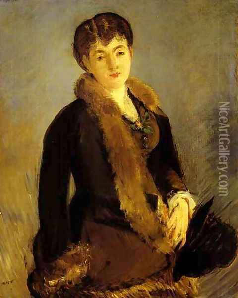Portrait of Mlle Isabelle Lemonnier Oil Painting - Edouard Manet