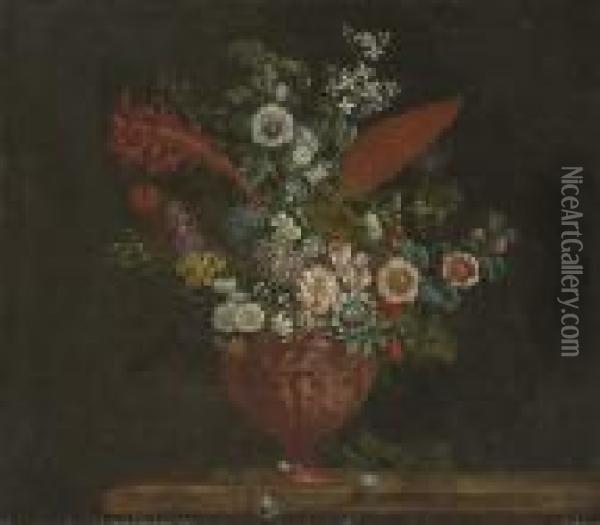 Cock's Comb Oil Painting - Pieter III Casteels