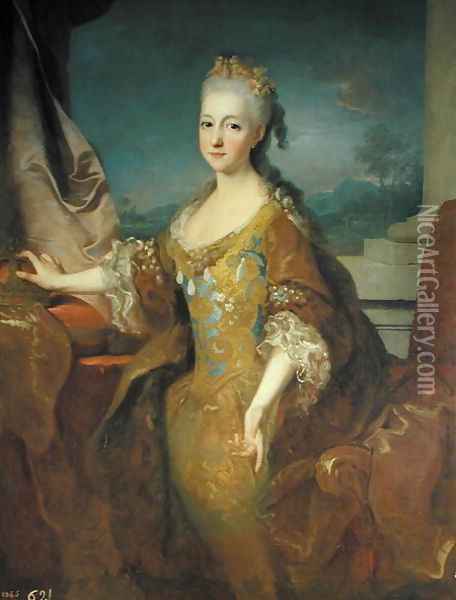 Portrait of Louise-Elisabeth dOrleans 1709-42 Oil Painting - Jean Ranc