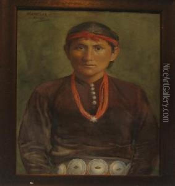 Mamelia Navajo Oil Painting - Elizabeth Gowdy Baker