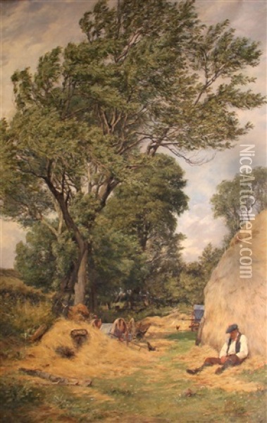 A Breezy Summer Day Oil Painting - Erskine Nicol