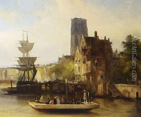 The Ferry Oil Painting - Jan Van Der Kaa