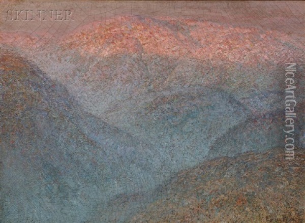 Mount Washington In Snow Oil Painting - John Joseph Enneking