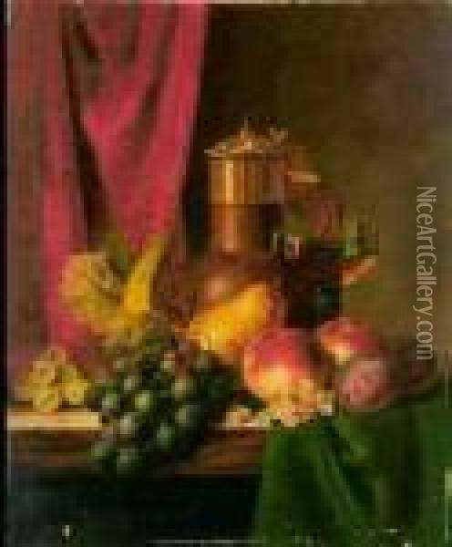 Fruit Oil Painting - Edward Ladell
