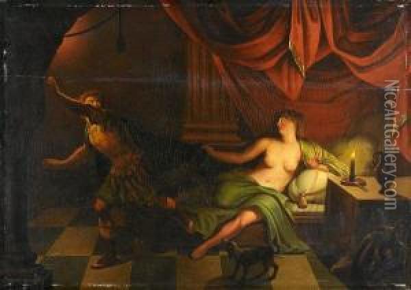 Joseph And Potiphar's Wife Oil Painting - Gerard Wigmana