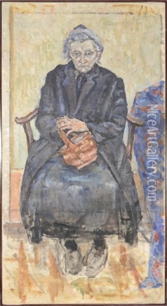 Femme Avec Panier Oil Painting - Jules Pascin