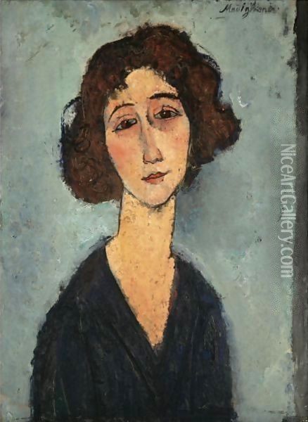 Jeune Femme (Totote De La Gaite) Oil Painting - Amedeo Modigliani