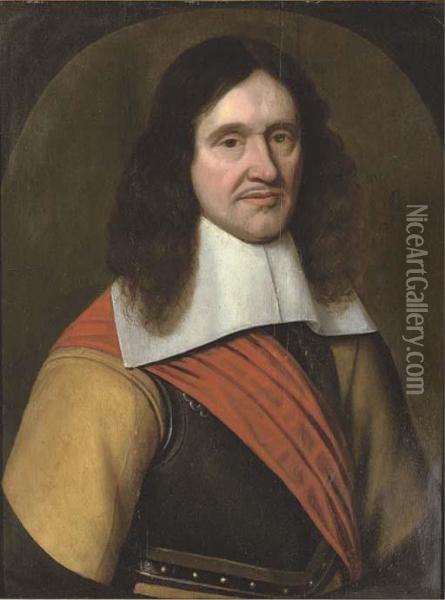 Portrait Of A Man Oil Painting - Michiel Jansz. Van Miereveldt