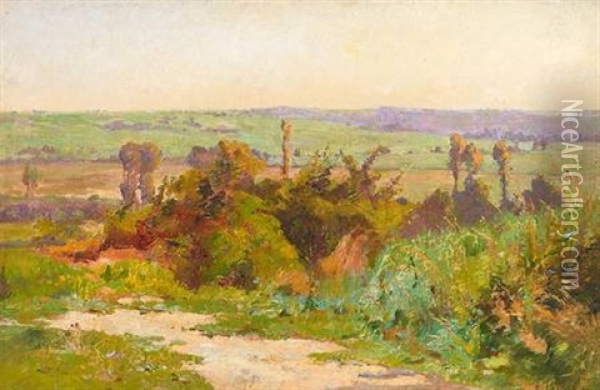 Impressionistische Fruhlingslandschaft Oil Painting - Ernest Auguste Le Villain