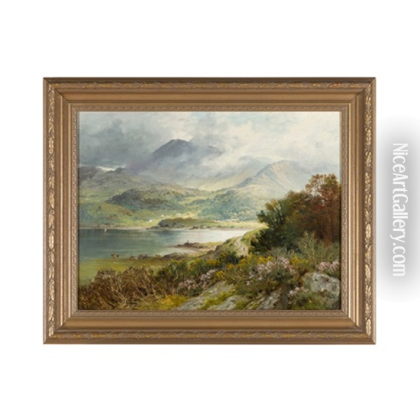Mountain Landscape Oil Painting - Charles Stuart
