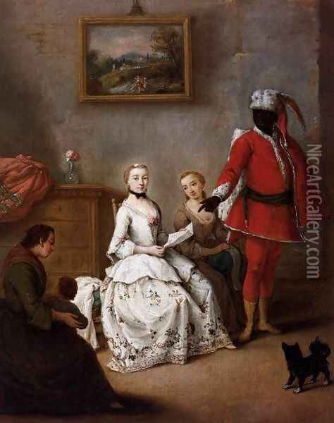 The Letter of the Moor Oil Painting - Pietro Longhi