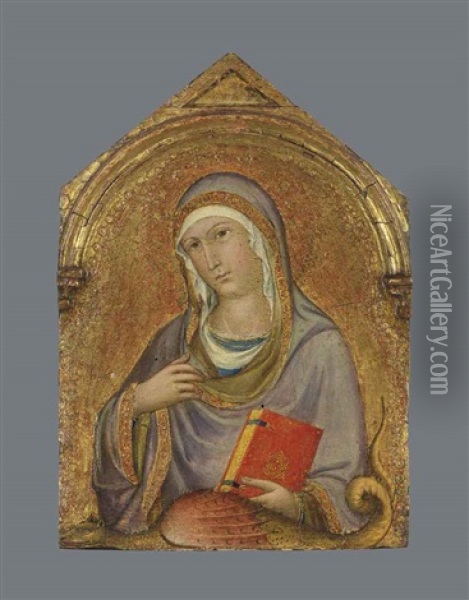 Saint Margaret Oil Painting -  Sano di Pietro