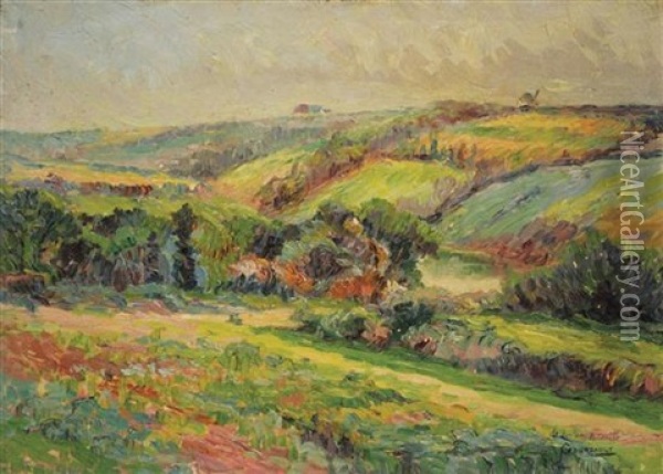 Landscape Oil Painting - Pierre Gourdault