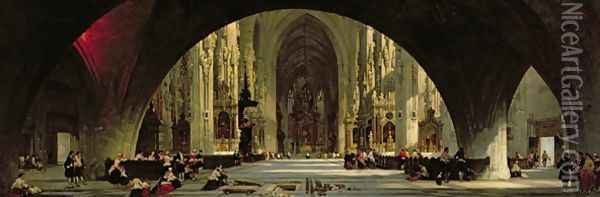 The Cathedral of St. Stephens, Vienna Oil Painting - David Roberts