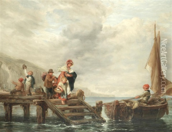 The Departure Oil Painting - William Collins