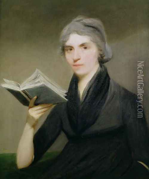 Portrait of Mary Wollstonecraft 1759-97 Oil Painting - John Keenan