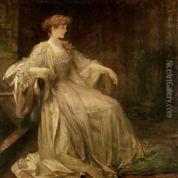 Violet, Duchess of Rutland Oil Painting - James Jebusa Shannon
