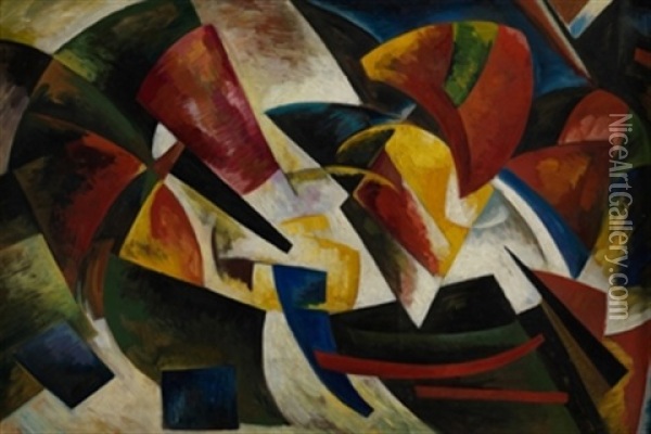 Dinamica De Los Colores 1916-7 Oil Painting - Alexandra Exter
