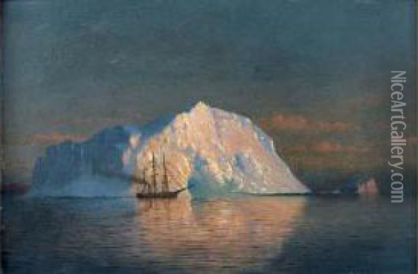 Icebergs, Labrador, Circa 1860 Oil Painting - William Bradford