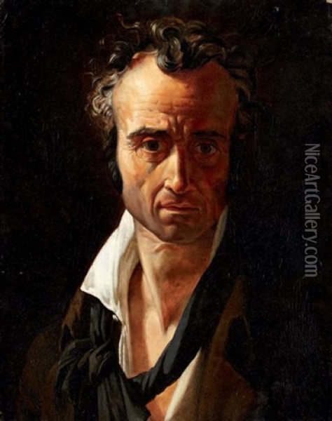 Portrait D'homme Oil Painting - Pierre Narcisse Guerin