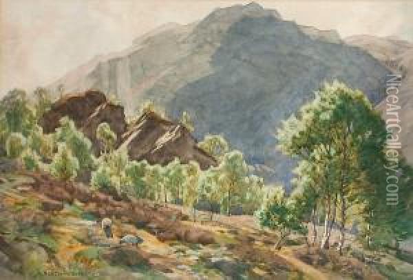 Heart Of Borrowdale Oil Painting - Alfred Heaton Cooper