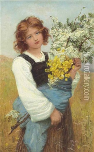 Spring Flowers Oil Painting - Frederick Morgan