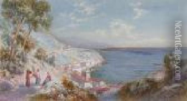 Vietri, Gulf Of Salerno Oil Painting - Charles Rowbotham