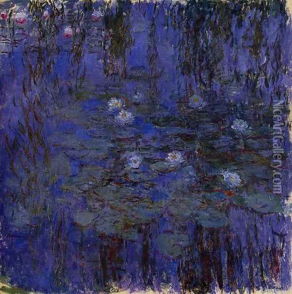 Water-Lilies2 1916-1919 Oil Painting - Claude Oscar Monet