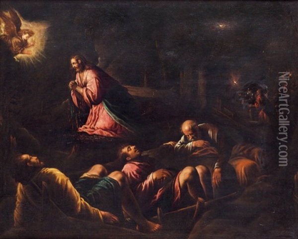 Orazione Nell'orto Oil Painting - Francesco Bassano