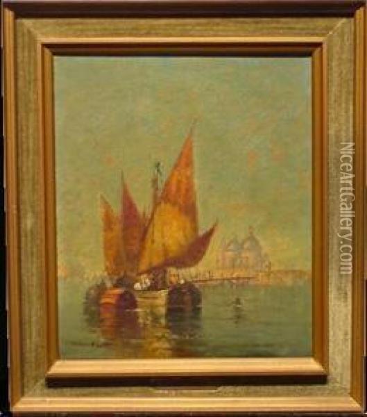 Morning - Venice Oil Painting - Walter Franklin Lansil
