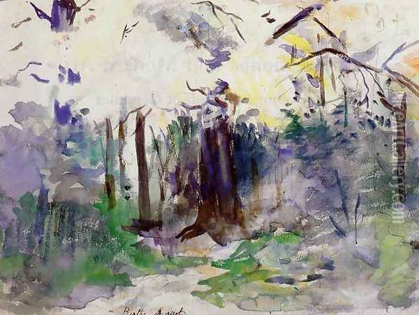 Autumn In The Bois De Boulogne Oil Painting - Berthe Morisot
