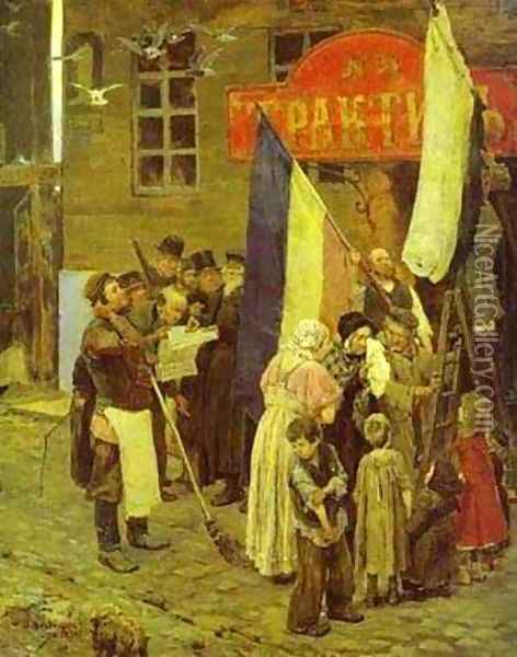 Kars Is Taken 1878 Oil Painting - Viktor Vasnetsov
