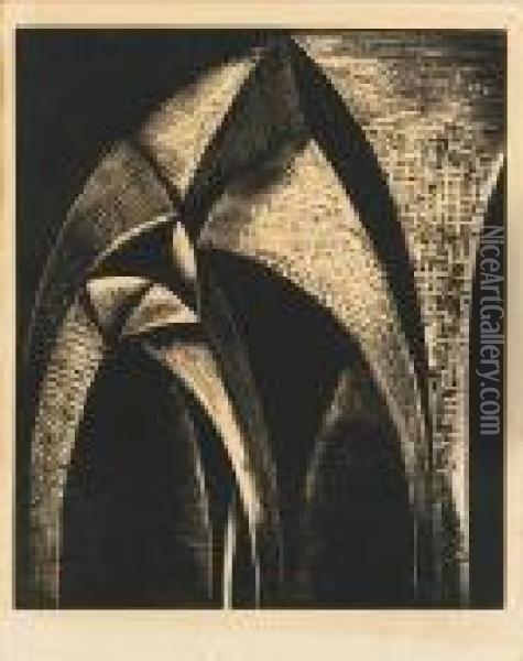 Design Of Arches Oil Painting - Paul Nash