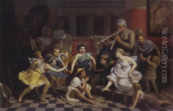 L'enfant Roi Oil Painting - Henri Pierre Picou