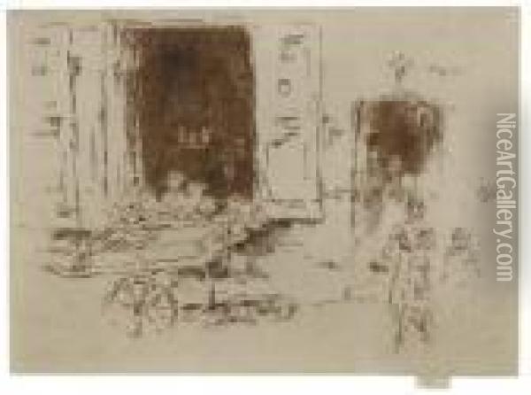 The Barrow, Brussels Oil Painting - James Abbott McNeill Whistler