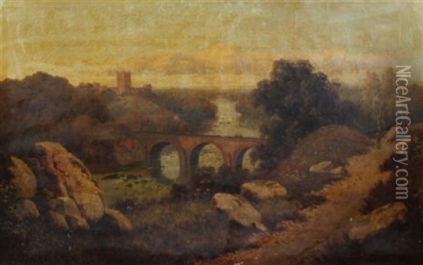 Richmond Castle, Yorkshire Oil Painting - Edward H. Niemann