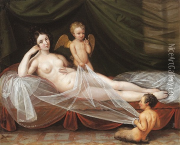Die Versuchung Oil Painting - Johann Giovanni Pock (Poch)