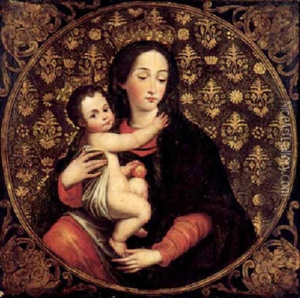 La Madonna Della Purita Oil Painting - Francesco de Rosa