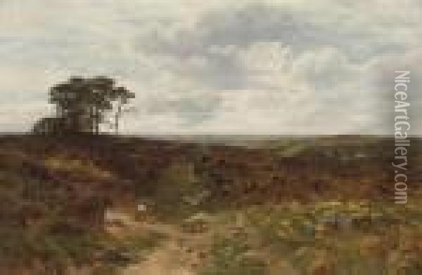 Near Ringwood, Hampshire Oil Painting - George Vicat Cole