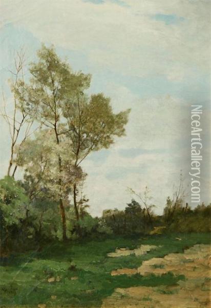 Landscape Oil Painting - Edouard Jules Joseph Huberti