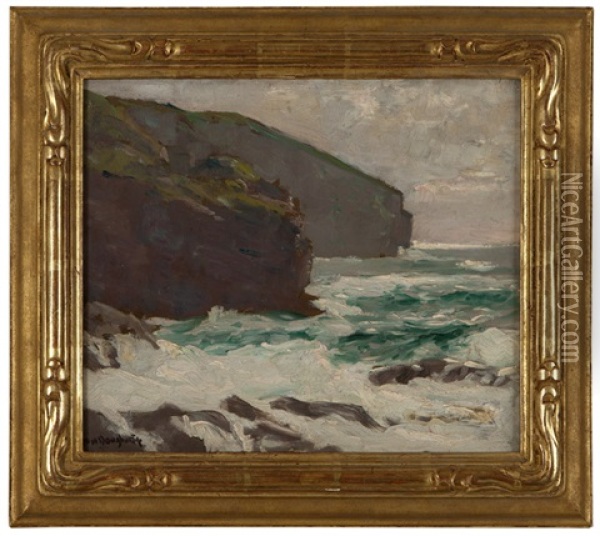 Carmel Cliffs Oil Painting - Paul Dougherty
