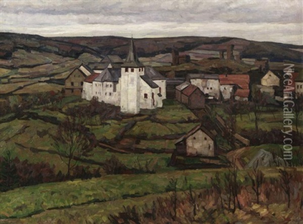 Kronenburg In Der Eifel Oil Painting - Karl Dahl