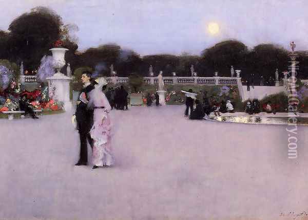 In The Luxembourg Gardens Oil Painting - John Singer Sargent