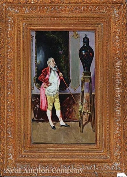 The Connoisseur Oil Painting - Mariano Jose Maria Bernardo Fortuny y Carbo