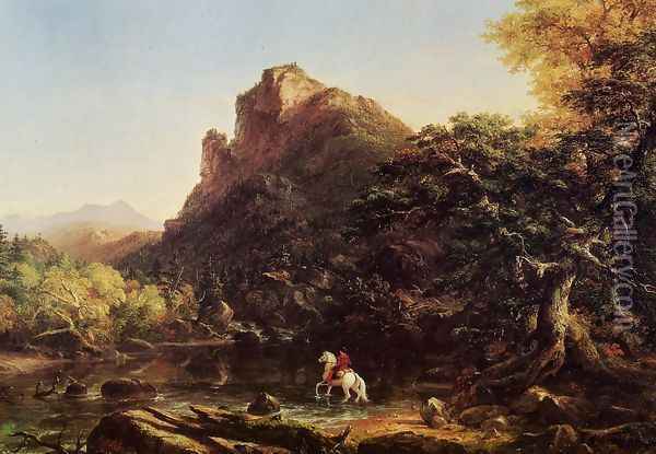 The Mountain Ford Oil Painting - Thomas Cole