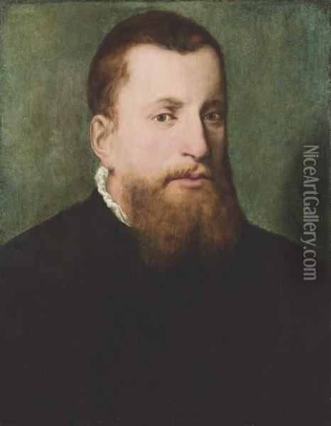 Portrait Of A Gentleman Oil Painting - Joos Van Cleve