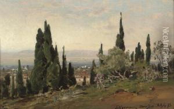 Brussa, Turkey Oil Painting - Ernst Carl Eugen Koerner