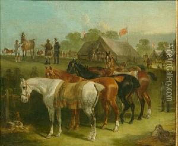 A Horse Fair Oil Painting - Herny Jr Alken