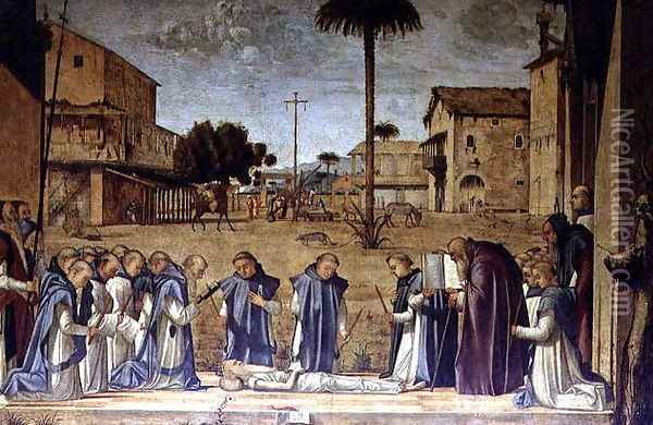Burial of St. Jerome, 1507-09 Oil Painting - Vittore Carpaccio